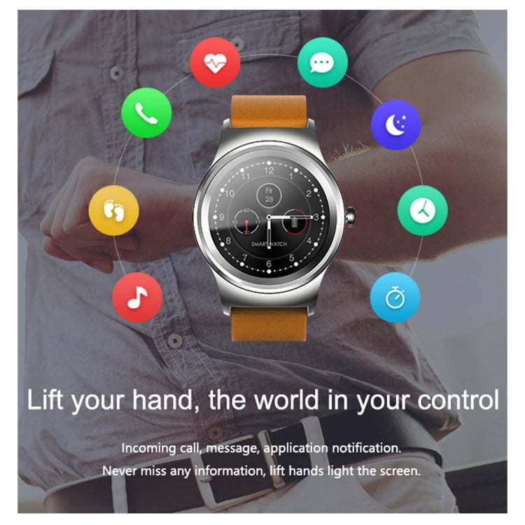 SMA-Round 1.28 inch Color Touch Screen Bluetooth Smart Watch, Waterproof, Support Voice Control / Heart Rate Monitor / Sleep Monitor / Bluetooth Camera, Compatible with Android and iOS System