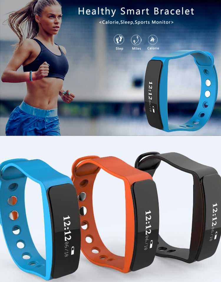 TLW05 0.86 inch OLED Display Bluetooth Smart Bracelet, IP66 Waterproof Support Pedometer / Calls Remind / Sleep Monitor / Sedentary Reminder / Alarm / Remote Capture, Compatible with Android and iOS Phones