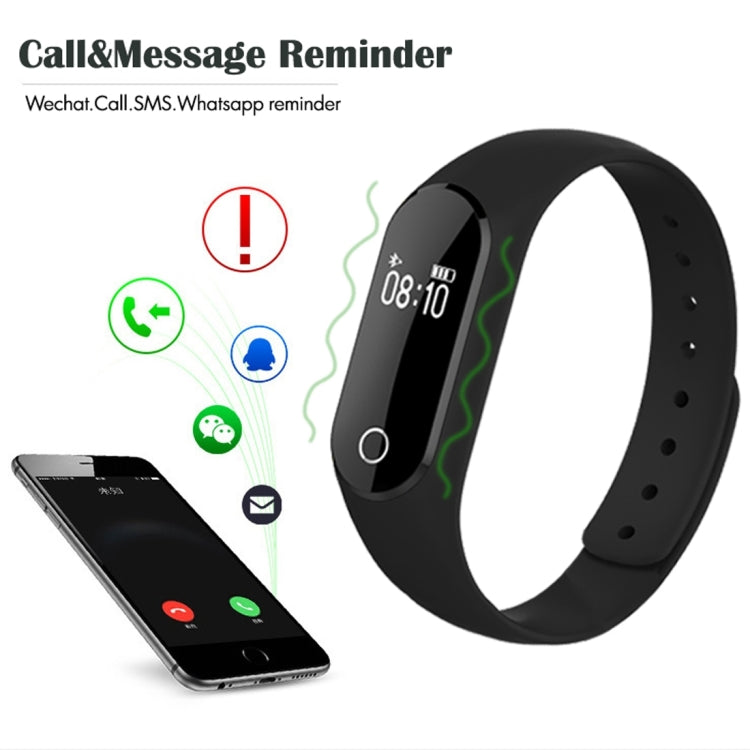 TLW25 0.42 inch OLED Display Bluetooth Smart Bracelet, IP66 Waterproof, Support Heart Rate Monitor / Pedometer / Calls Remind / Sleep Monitor / Sedentary Reminder / Alarm / Remote Capture, Compatible with Android and iOS Phones