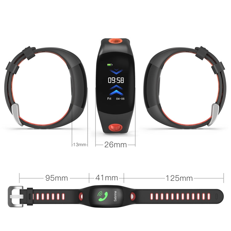 DOMINO DM11 0.96 inch IPS Screen Display Bluetooth Smart Watch, IP68 Waterproof, Support Pedometer / Heart Rate Monitor / Blood Pressure Monitor / Take Medicine Reminder, iOS 9.0 Above & Android 4.4 Above System