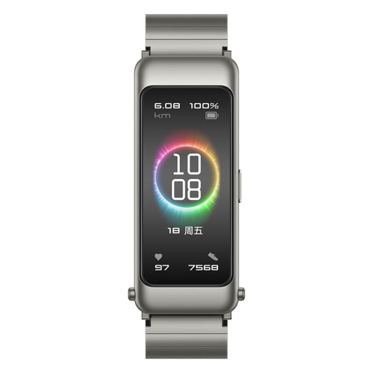 Original Huawei Band B6 FDS-B19 1.53 inch AMOLED Screen IP57 Waterproof Smart Bluetooth Earphone Wristband Bracelet, Pride Version, Support Heart Rate Monitor / Information Reminder / Sleep Monitor (Titanium Silver Grey)