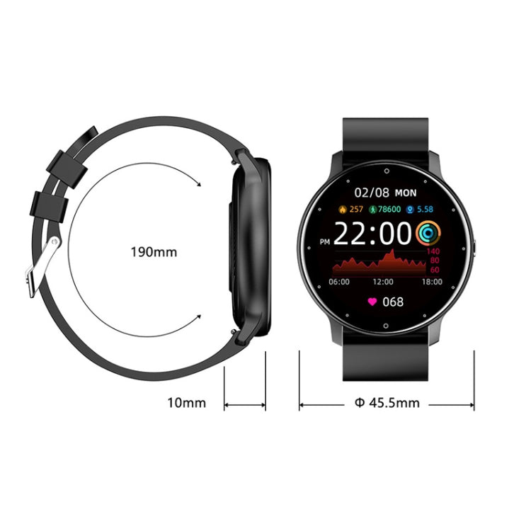 ZL02D 1.28 inch IP67 Waterproof Steel Band Smart Watch Support Heart Rate Monitoring