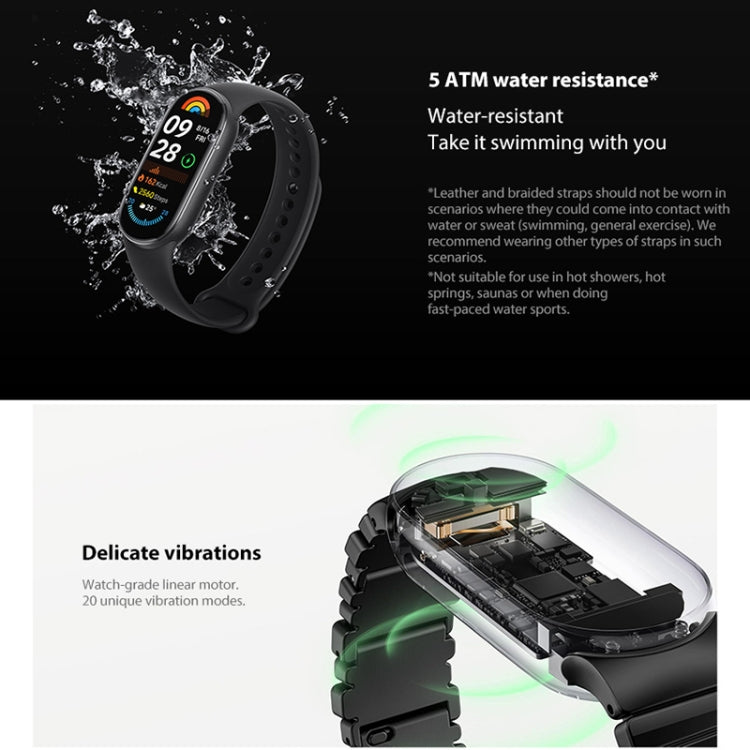 Original Xiaomi Smart Band 9 Global 1.62 inch AMOLED Screen 5ATM Waterproof Smart Watch, Support Blood Oxygen / Heart Rate Monitor