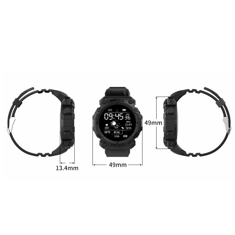 FD68S 1.44 inch Color Roud Screen Sport Smart Watch, Support Heart Rate / Multi-Sports Mode