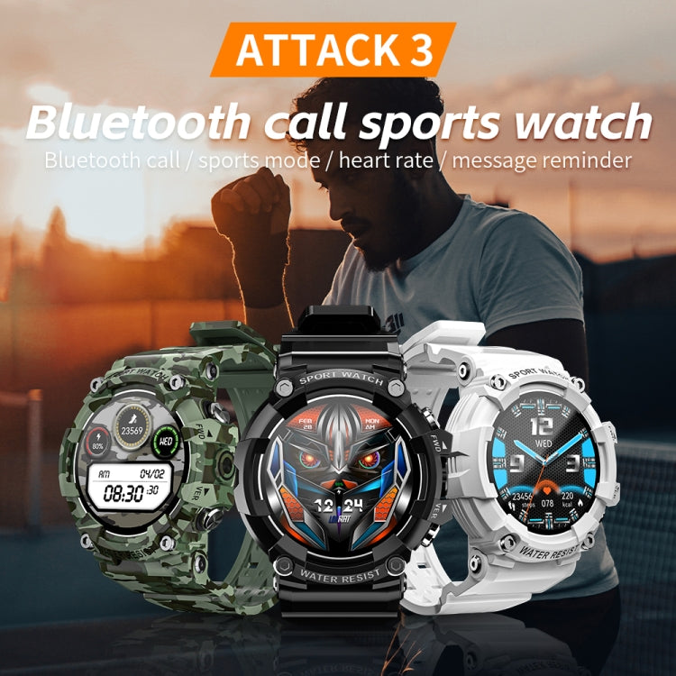 LOKMAT ATTACK 3 1.28 inch TFT Screen Sports Fitness Smart Watch, Support Bluetooth Call