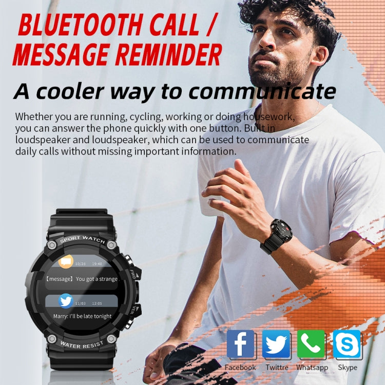 LOKMAT ATTACK 3 1.28 inch TFT Screen Sports Fitness Smart Watch, Support Bluetooth Call