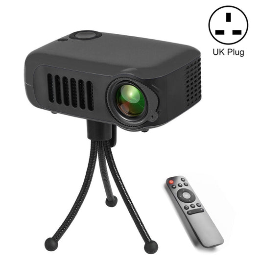 A2000 Portable Projector 800 Lumen LCD Home Theater Video Projector, Support 1080P, UK Plug