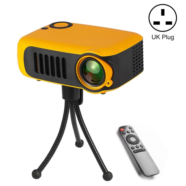 A2000 Portable Projector 800 Lumen LCD Home Theater Video Projector, Support 1080P, UK Plug