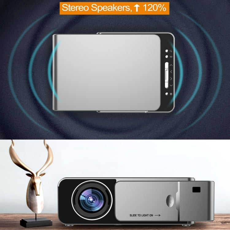 T6 2000ANSI Lumens Mini Theater Projector, Android 7.1 RK3128 Quad Core, 1GB+8GB, EU Plug