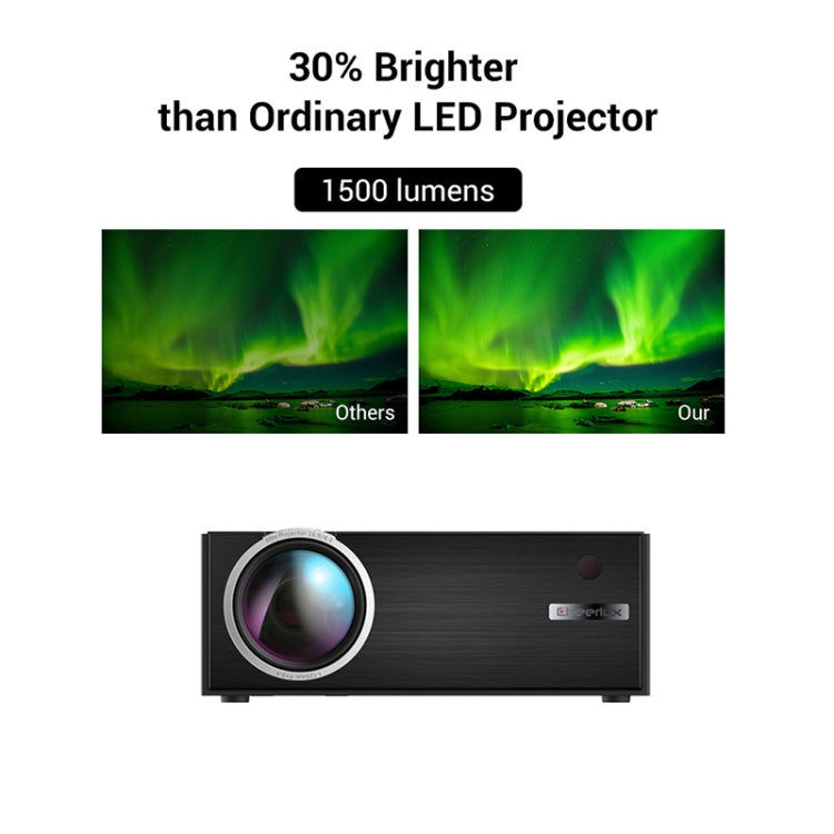 Cheerlux C7 1800 Lumens 800 x 480 720P 1080P HD WiFi Smart Projector, Support HDMI / USB / VGA / AV