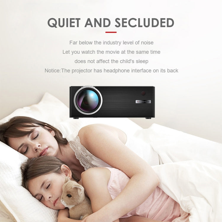 Cheerlux C7 1800 Lumens 800 x 480 720P 1080P HD WiFi Smart Projector, Support HDMI / USB / VGA / AV