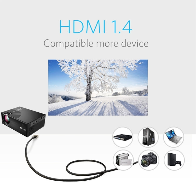 Cheerlux C8 1800 Lumens 1280x800 720P 1080P HD Smart Projector, Support HDMI / USB / VGA / AV, Basic Version