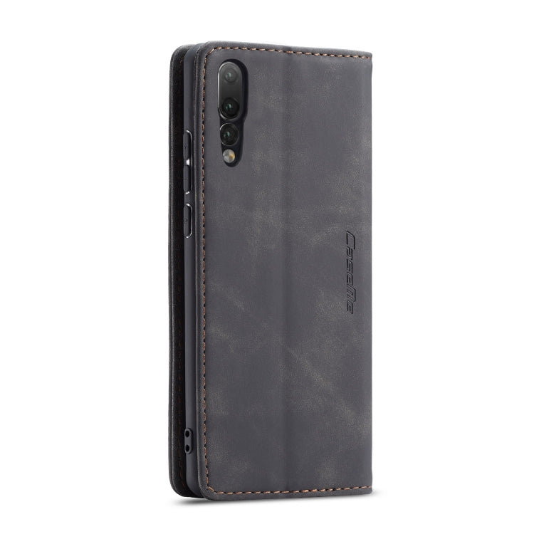 CaseMe-013 Detachable Multifunctional Horizontal Flip Leather Case with Card Slot & Holder & Zipper Wallet & Photo Frame for Huawei P20 Pro