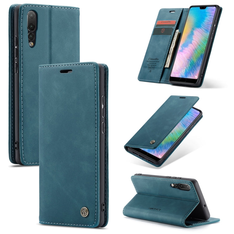 CaseMe-013 Detachable Multifunctional Horizontal Flip Leather Case with Card Slot & Holder & Zipper Wallet & Photo Frame for Huawei P20 Pro