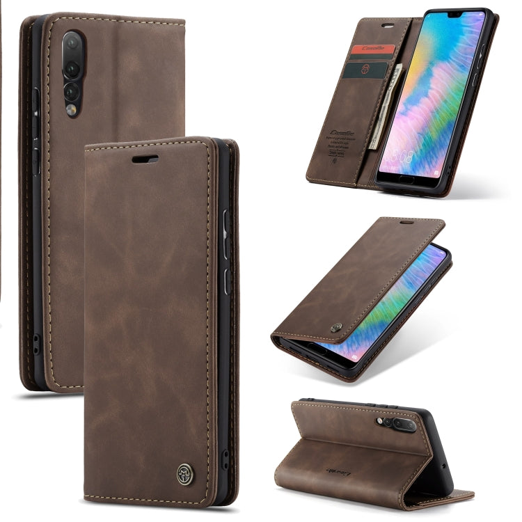 CaseMe-013 Detachable Multifunctional Horizontal Flip Leather Case with Card Slot & Holder & Zipper Wallet & Photo Frame for Huawei P20 Pro, For Huawei P20 Pro