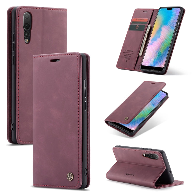 CaseMe-013 Detachable Multifunctional Horizontal Flip Leather Case with Card Slot & Holder & Zipper Wallet & Photo Frame for Huawei P20 Pro, For Huawei P20 Pro