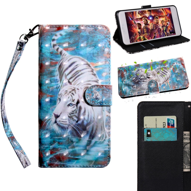 3D Painting Pattern Coloured Drawing Horizontal Flip TPU + PU Leather Case with Holder & Card Slots & Wallet, Series 1