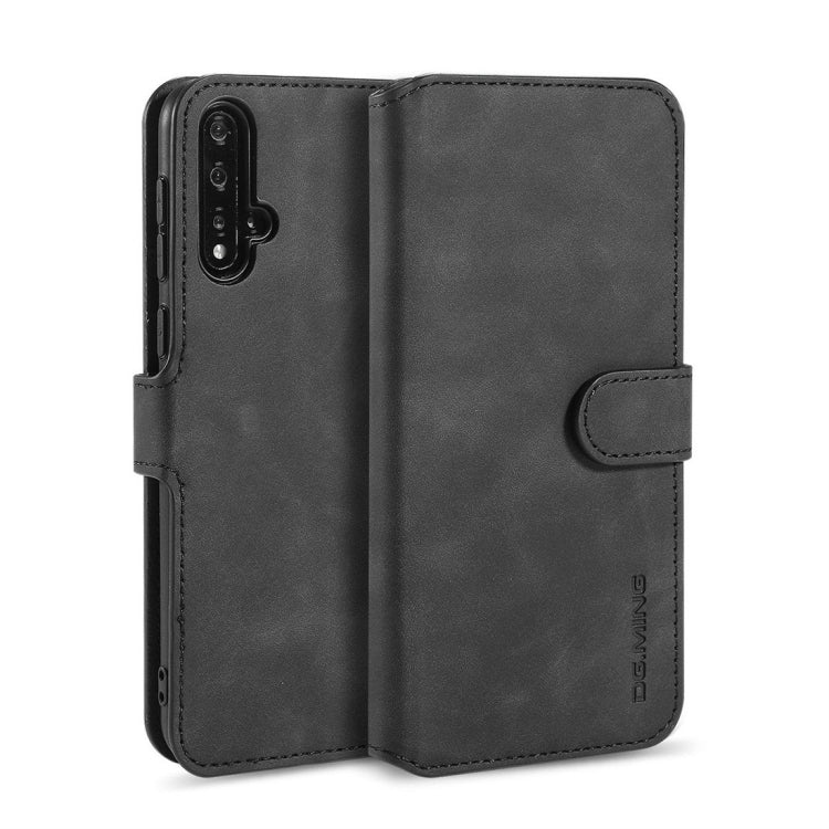 DG.MING Retro Oil Side Horizontal Flip Case with Holder & Card Slots & Wallet, for iPhone 7 / 8, for Galaxy Note 10, for Galaxy Note 10+, for Galaxy S9, for Galaxy S9+, for Huawei Nova 5 / Nova 5 Pro, for Huawei P20 Lite 2019 / Nova 5i