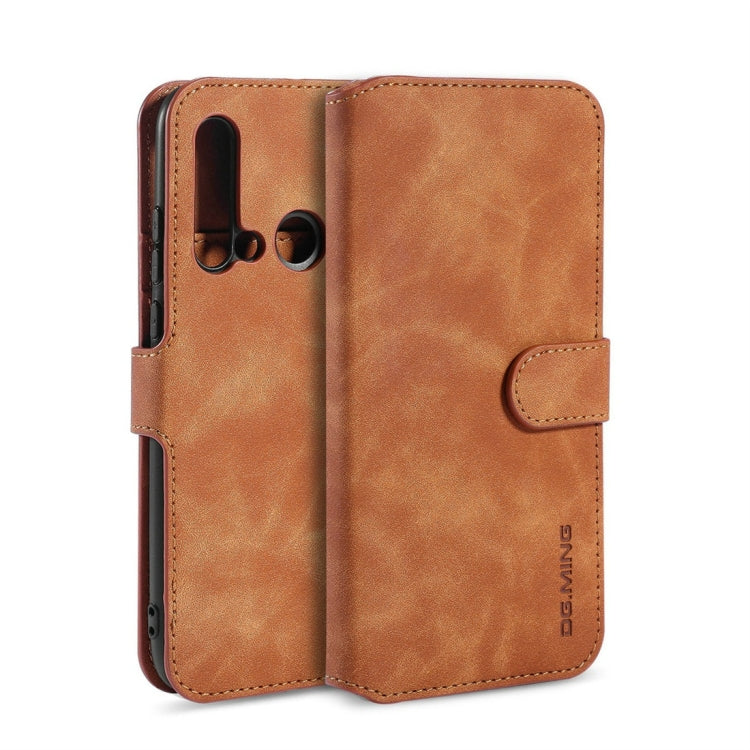 DG.MING Retro Oil Side Horizontal Flip Case with Holder & Card Slots & Wallet, for iPhone 7 / 8, for Galaxy Note 10, for Galaxy Note 10+, for Galaxy S9, for Galaxy S9+, for Huawei Nova 5 / Nova 5 Pro, for Huawei P20 Lite 2019 / Nova 5i