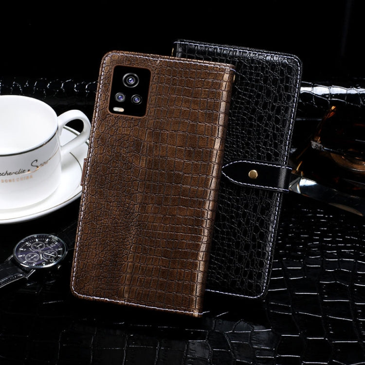 idewei Crocodile Texture Horizontal Flip Leather Case with Holder & Card Slots & Wallet