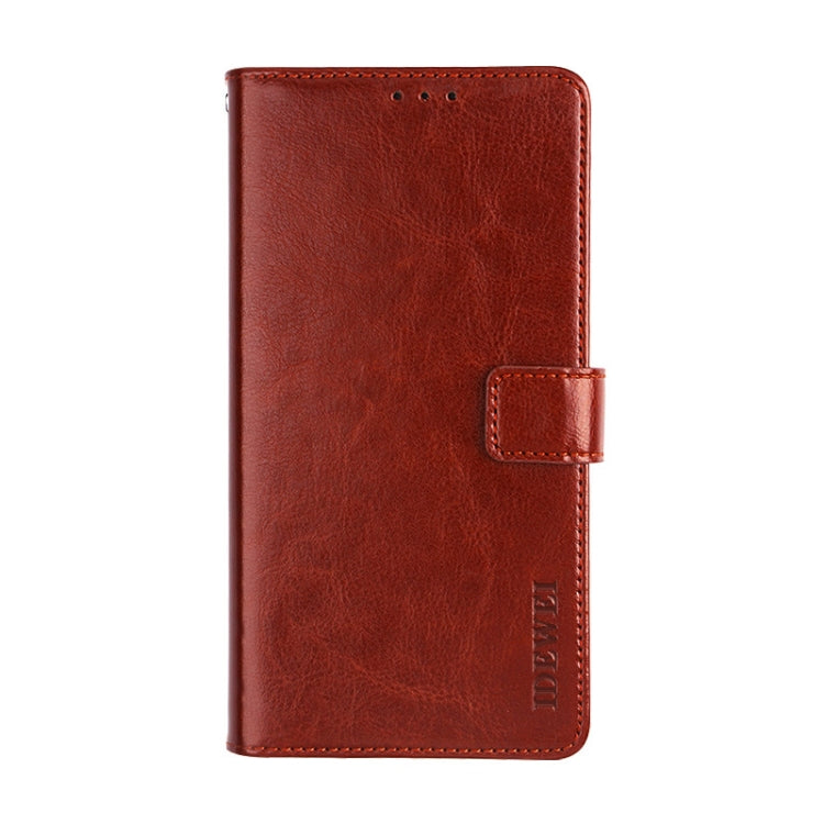 idewei Crazy Horse Texture Horizontal Flip Leather Case with Holder & Card Slots & Wallet, For Infinix Hot 10