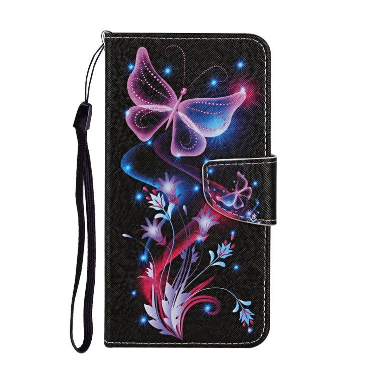 Colored Drawing Pattern Horizontal Flip Leather Case with Holder & Card Slots & Wallet