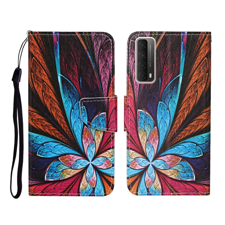 Colored Drawing Pattern Horizontal Flip Leather Case with Holder & Card Slots & Wallet