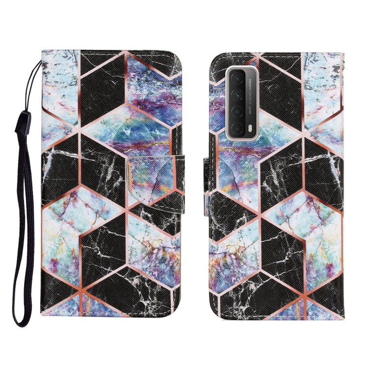 Coloured Drawing Pattern Horizontal Flip PU Leather Case with Holder & Card Slots & Wallet & Lanyard