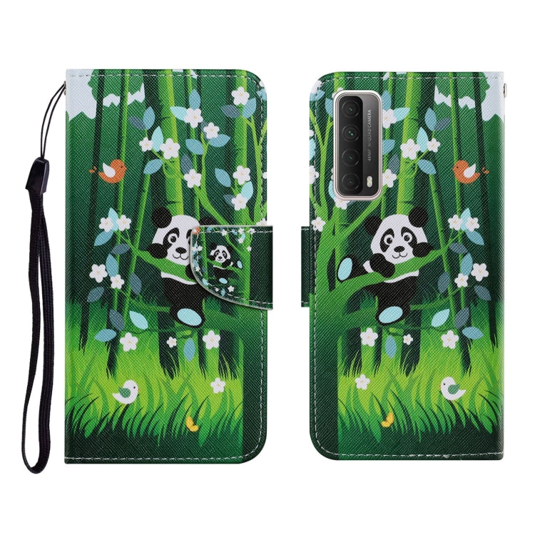 Coloured Drawing Pattern Horizontal Flip PU Leather Case with Holder & Card Slots & Wallet & Lanyard