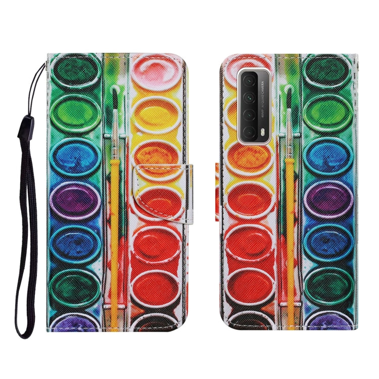 Coloured Drawing Pattern Horizontal Flip PU Leather Case with Holder & Card Slots & Wallet & Lanyard