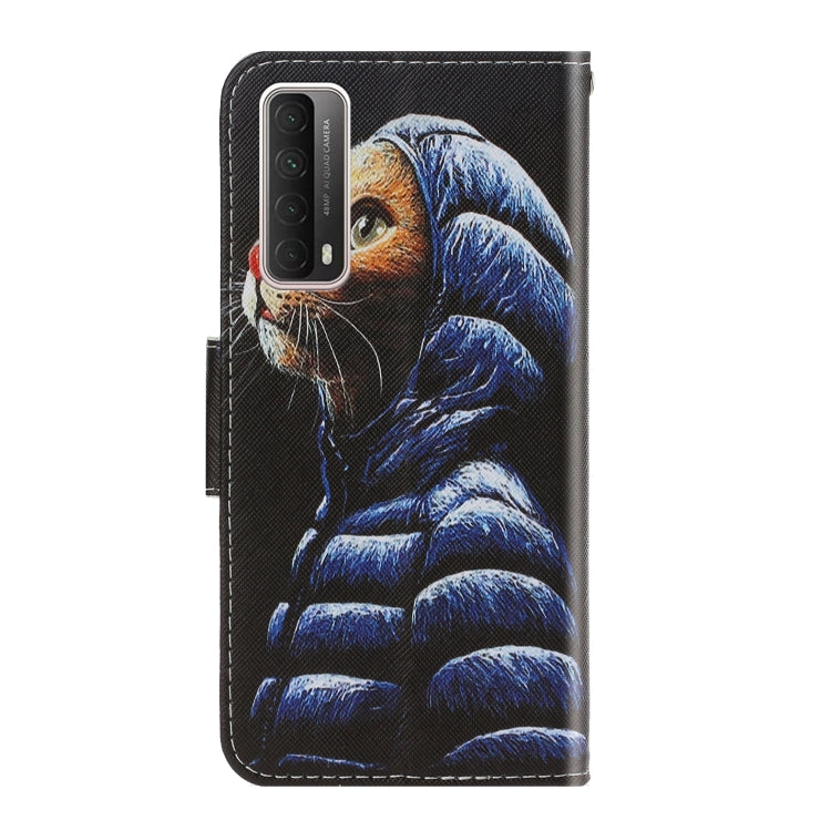 Colored Drawing Horizontal Flip Leather Case with Holder & Card Slot & Wallet, For Huawei P Smart 2021 / Y7a