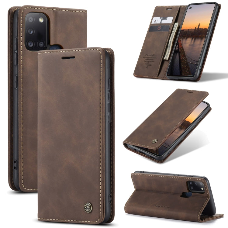 CaseMe-013 Multifunctional Retro Frosted Horizontal Flip Leather Case with Card Slot & Holder & Wallet, For OnePlus 8T, For Samsung Galaxy A21s, For Samsung Galaxy A42 5G, For Huawei P Smart 2021, For Xiaomi Mi 10T Lite 5G