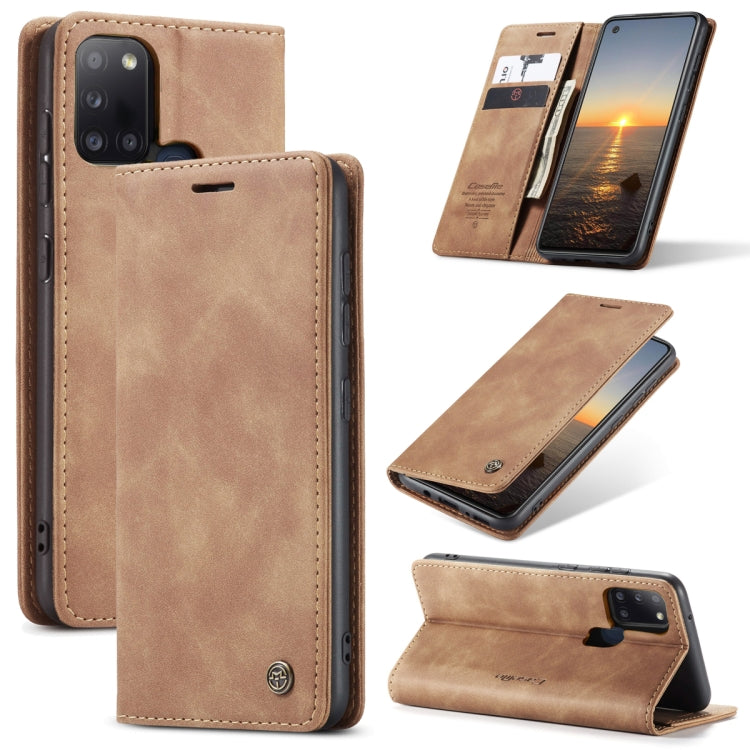 CaseMe-013 Multifunctional Retro Frosted Horizontal Flip Leather Case with Card Slot & Holder & Wallet, For OnePlus 8T, For Samsung Galaxy A21s, For Samsung Galaxy A42 5G, For Huawei P Smart 2021, For Xiaomi Mi 10T Lite 5G