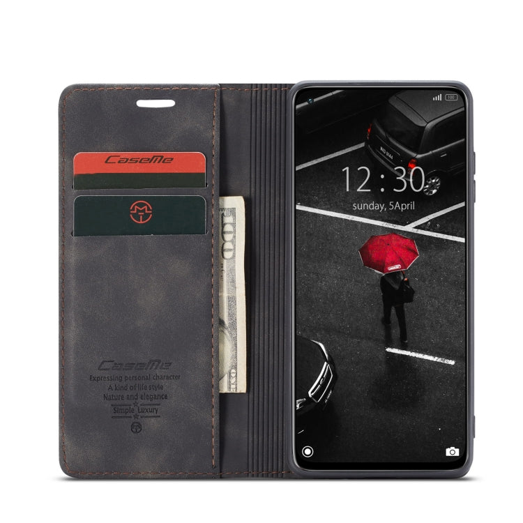 CaseMe-013 Multifunctional Retro Frosted Horizontal Flip Leather Case with Card Slot & Holder & Wallet