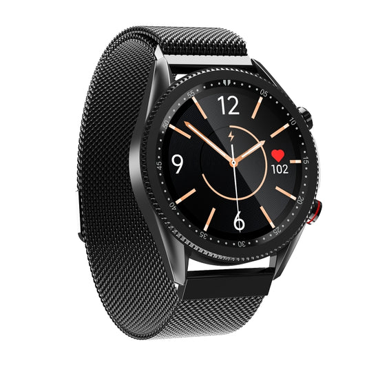 M98 1.28 inch IPS Color Screen IP67 Waterproof Smart Watch, Support Sleep Monitor / Heart Rate Monitor / Bluetooth Call, Style:Steel Strap