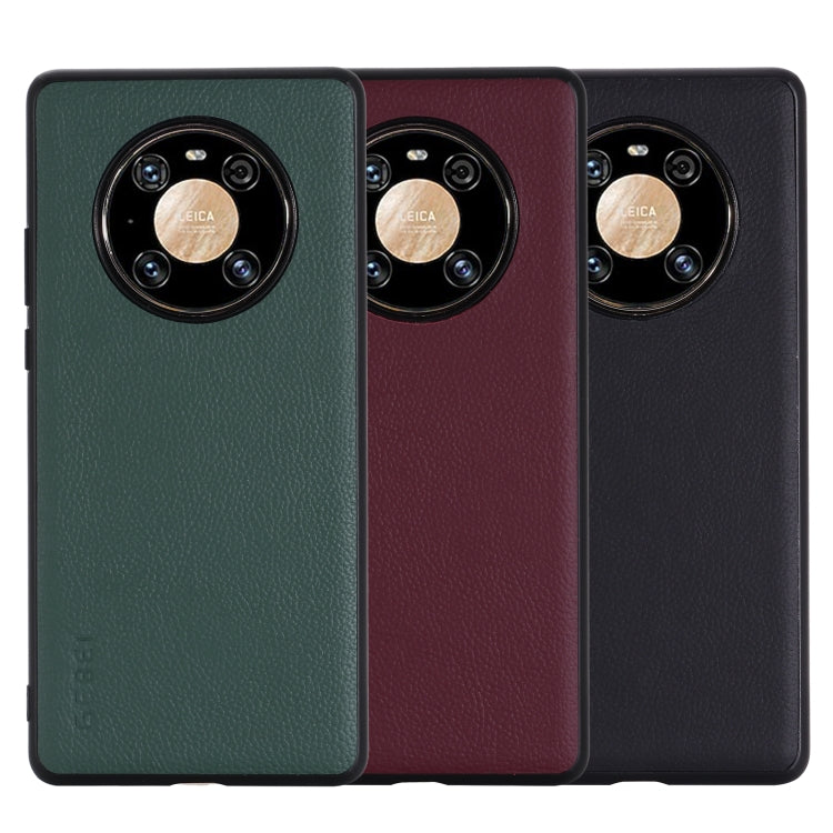 For Huawei Mate 40 Pro GEBEI Full-coverage Shockproof Leather Protective Case