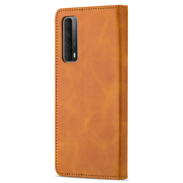 GUSSIM Business Style Horizontal Flip Leather Case with Holder & Card Slots & Wallet, For Huawei P smart 2021