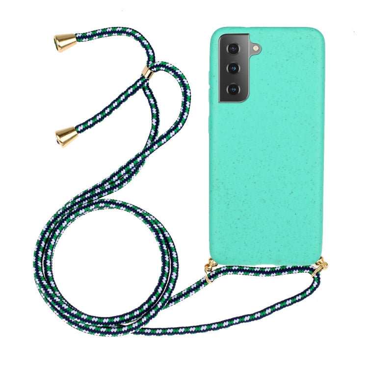 Wheat Straw Material + TPU Protective Case with Lanyard, For Huawei P smart 2020, For Samsung Galaxy S21 5G, For Samsung Galaxy S21+ 5G, For Samsung Galaxy S21 Ultra 5G, For Samsung Galaxy S20 FE