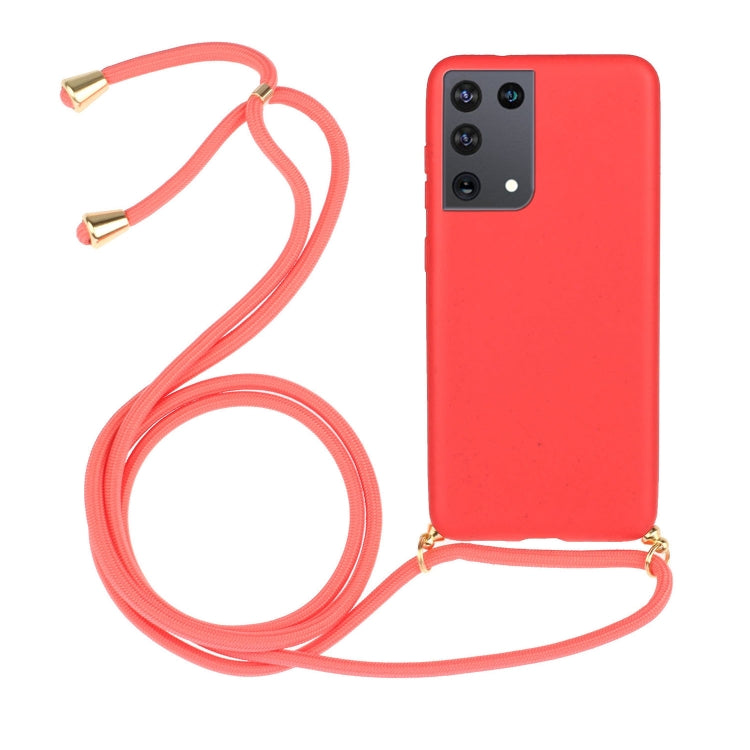 Wheat Straw Material + TPU Protective Case with Lanyard, Series 2