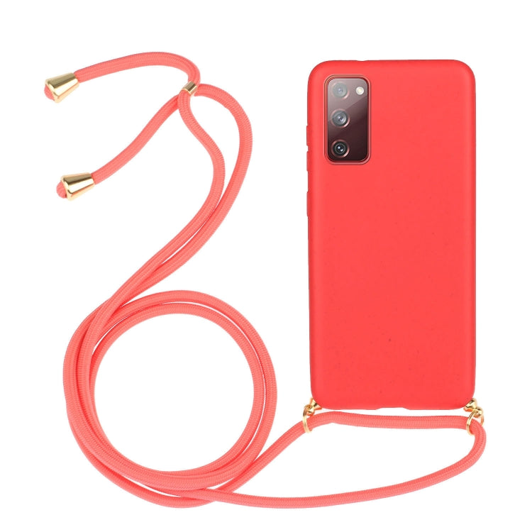 Wheat Straw Material + TPU Protective Case with Lanyard, Series 1