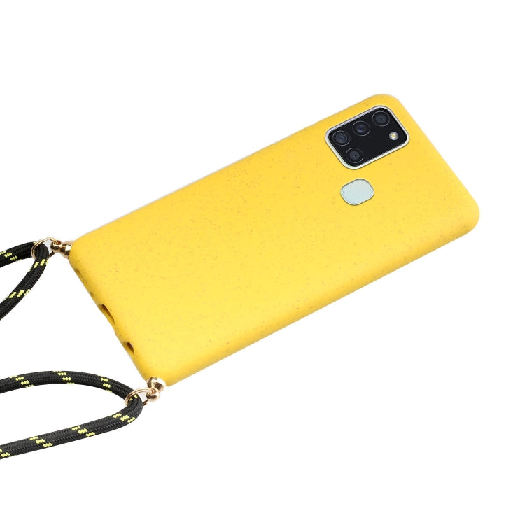 Wheat Straw Material + TPU Protective Case with Lanyard, Series 1