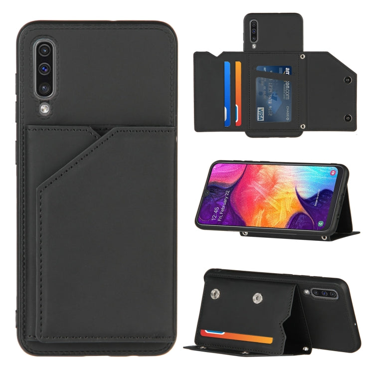 Skin Feel PU + TPU + PC Back Cover Shockproof Case with Card Slots & Holder & Photo Frame, Series 1