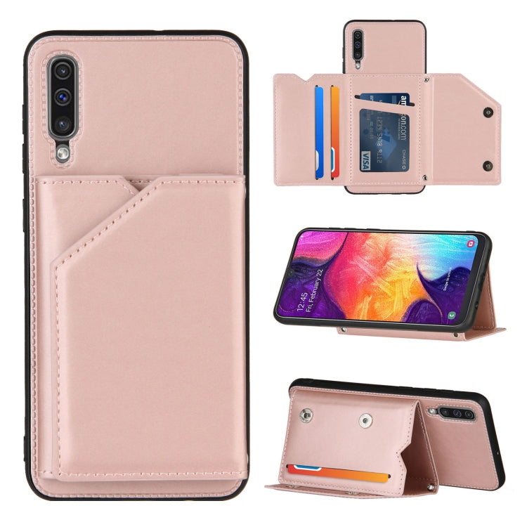 Skin Feel PU + TPU + PC Back Cover Shockproof Case with Card Slots & Holder & Photo Frame, Series 1