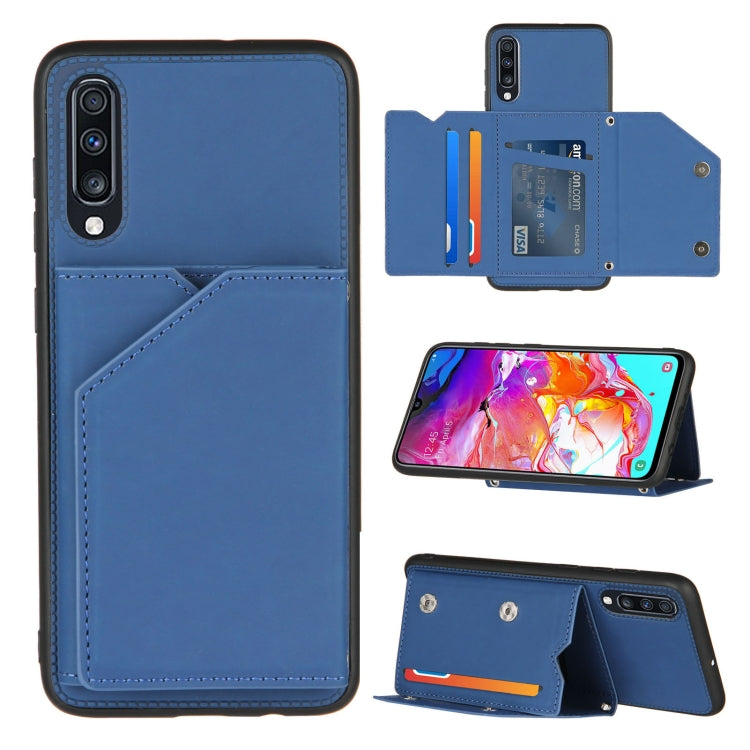 Skin Feel PU + TPU + PC Back Cover Shockproof Case with Card Slots & Holder & Photo Frame, Series 1