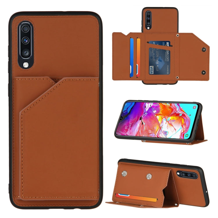 Skin Feel PU + TPU + PC Back Cover Shockproof Case with Card Slots & Holder & Photo Frame, Series 1