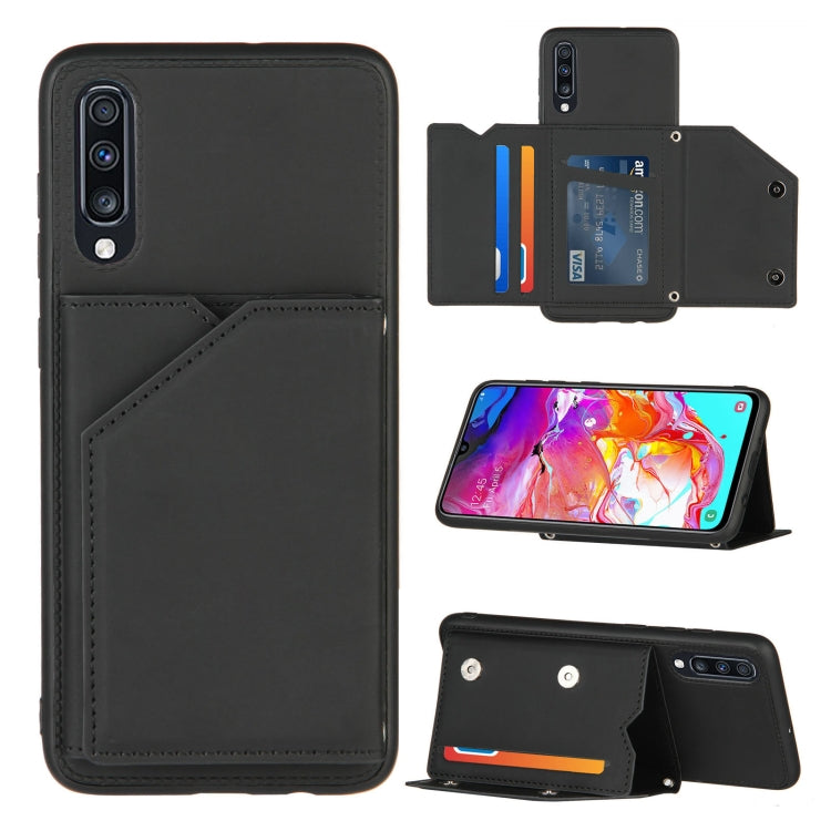 Skin Feel PU + TPU + PC Back Cover Shockproof Case with Card Slots & Holder & Photo Frame, Series 1