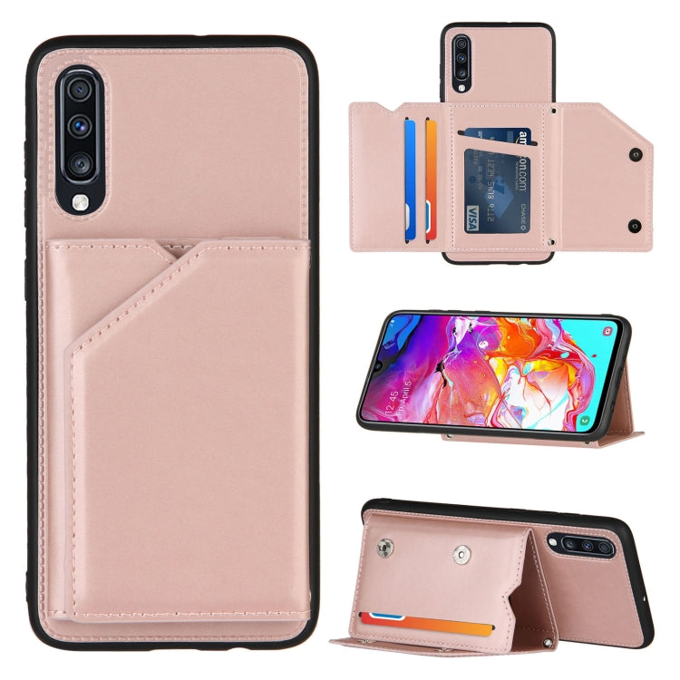 Skin Feel PU + TPU + PC Back Cover Shockproof Case with Card Slots & Holder & Photo Frame, Series 1