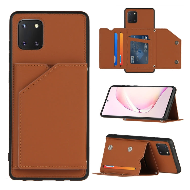 Skin Feel PU + TPU + PC Back Cover Shockproof Case with Card Slots & Holder & Photo Frame, Series 1