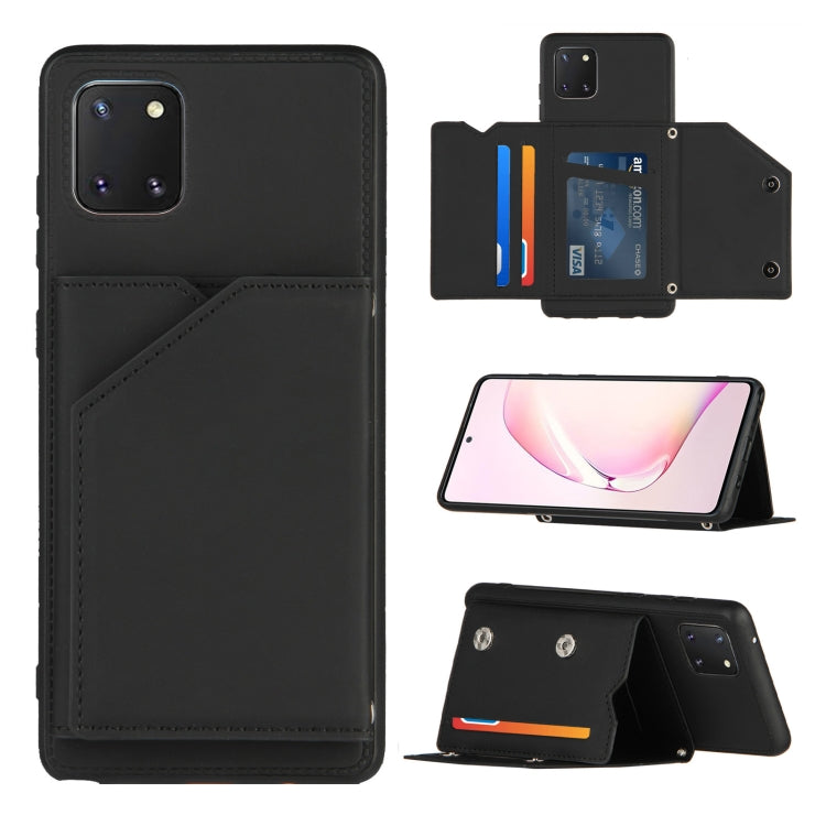 Skin Feel PU + TPU + PC Back Cover Shockproof Case with Card Slots & Holder & Photo Frame, Series 1