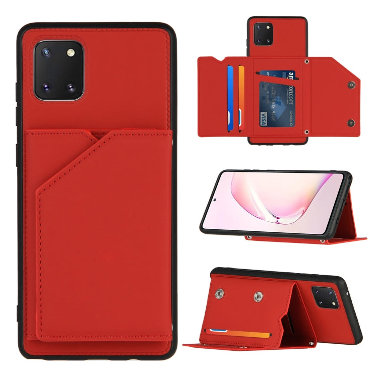 Skin Feel PU + TPU + PC Back Cover Shockproof Case with Card Slots & Holder & Photo Frame, Series 1